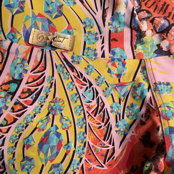 Kast Multicolor Athleisure Leggings, Capri - Picture 4 of 5